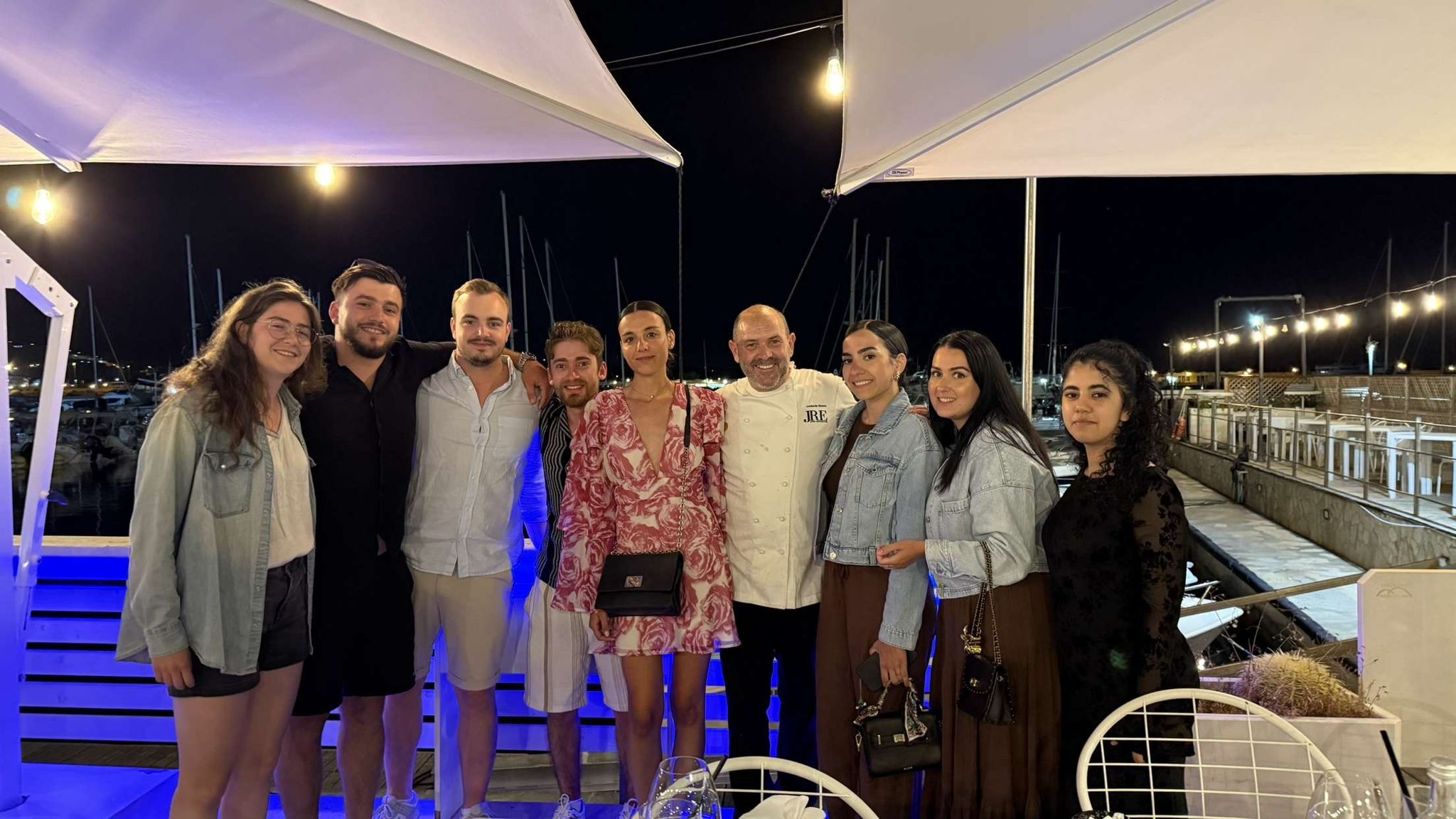 Photo groupe élève pendant erasmus à Vieste en italie
